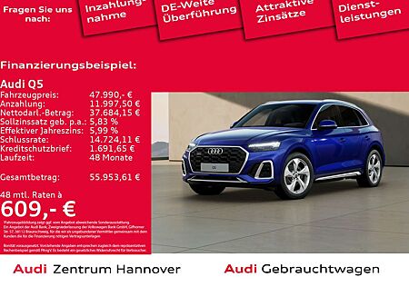 Audi Q5 40 TDI quattro S line AHK Matrix LED 20-Zoll