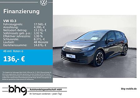 VW ID.3 Volkswagen Pro LED PDC DAB NAVI 100KW DC 62 KW/h
