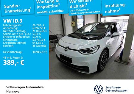 VW ID.3 Volkswagen Pro Performance Navi Kamera ACC LED SHZ PDC