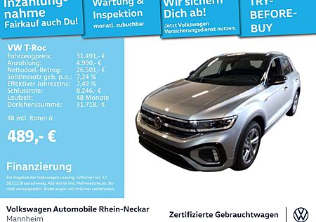 VW T-Roc Volkswagen 1.5 TSI R-Line DSG GAR.2029 Navi Kamera LE