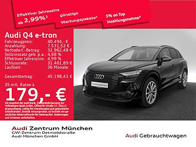 Audi Q4 e-tron 40 S line Wärmep./AHK/Matrix/NaviPro
