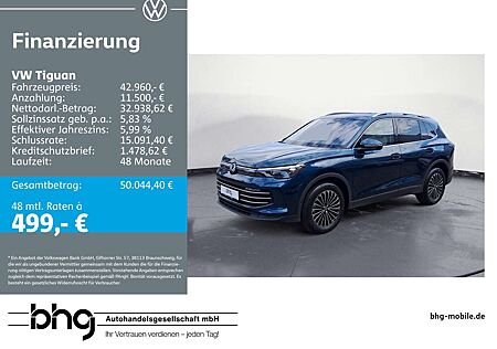 VW Tiguan Volkswagen 2.0 TDI DSG ELEGANCE #AHK #Navi #SideAssi