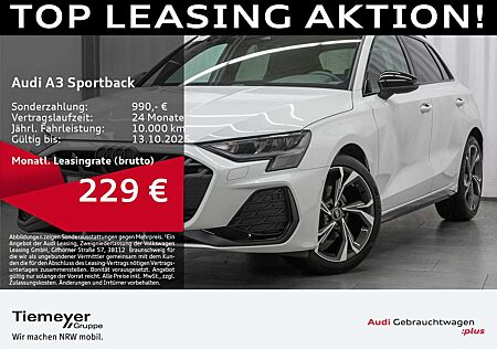 Audi A3 30 TFSI 2x S LINE LM18 SONOS KAMERA