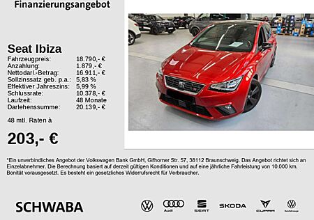 Seat Ibiza FR 1.0TSI DSG*ACC*PANO*LED*R-KAM*BEATS*18'