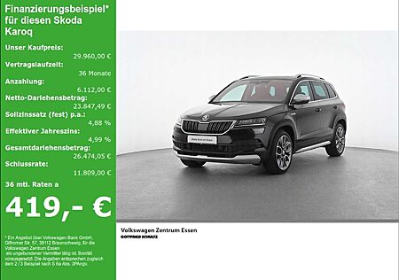 Skoda Karoq Scout 4x4 TDI DSG Stdhzg Pano AHK 19 R-Kamera