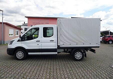 Ford Transit 350 L2 DoKa 7-Sitz+Pritsche+Plane+Allrad+Klima+SHZ