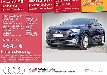 Audi Q4 e-tron Q4 Sportback 45 e-tron quattro Black-Paket S-Lin