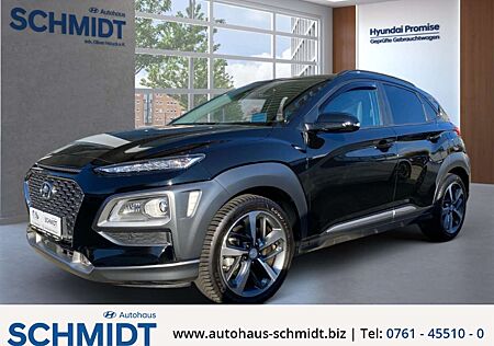 Hyundai Kona gebraucht kaufen Hyundai Kona Premium 2WD AHK HUD Navi Leder Klimasitze LED Appl