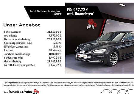 Audi A5 Sportback 2.0 TFSI quattro S-tronic sport S-line