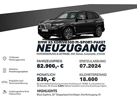BMW X5 xDrive30d MSPORT/ACC/22"/SHADOW/360° Sportp.