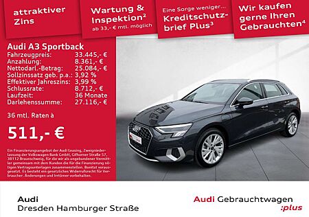 Audi A3 40TFSI e Advanced LED Navi S tronic