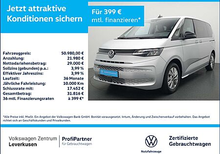 VW T7 Multivan Volkswagen Life DSG AHK NAVI HUD LED SHZ PDC
