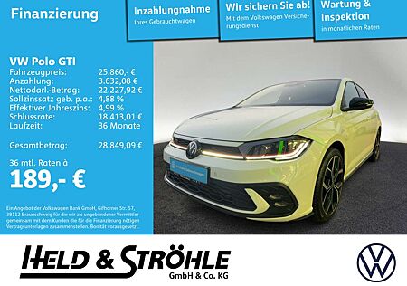 VW Polo GTI Volkswagen 2.0 TSI DSG IQ-LED BEATS R-KAM ALU18