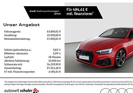 Audi A5 Sportback 40 2.0 TDI quattro S-line AHK Pano Navi