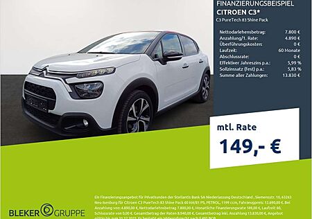 Citroën C3 gebraucht kaufen Citroën C3 Citroen PureTech 83 Shine Pack