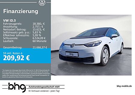VW ID.3 Volkswagen Performance Upgrade Pure Navi connect DAB+