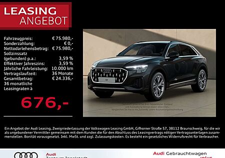 Audi Q8 55 TFSI e qu S line MATRIX Luft HuD B&O 21"