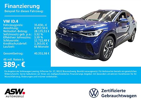 VW ID.4 Volkswagen Pure LED NAVI AHK WÄRMEPUMPE ACC PDC SHZ
