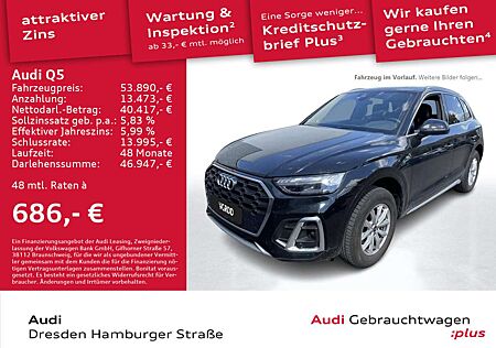 Audi Q5 50 TFSI e S line quattro Matrix Pano AHZV Nav