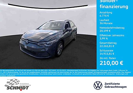 VW Golf Volkswagen VIII Variant 2.0 TDI Life DSG LED+ ACC NAVI