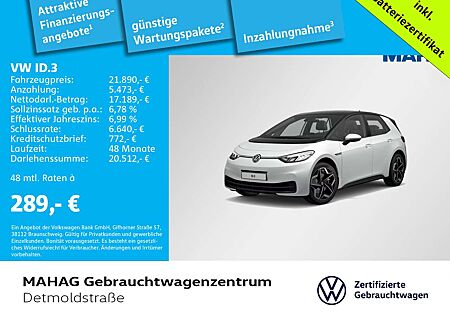 VW ID.3 Volkswagen Pro Performance CCS LED Navi ParkPilot AppC