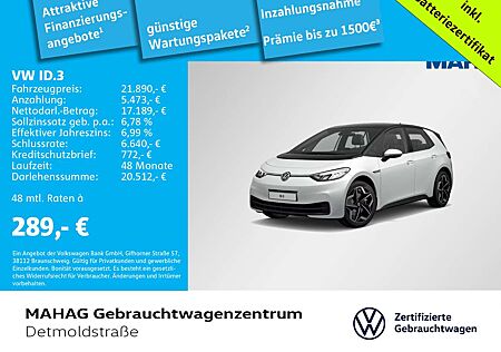 VW ID.3 Volkswagen Pro Performance CCS LED Navi ParkPilot AppC
