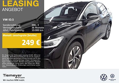 VW ID.5 Volkswagen PURE LM19 WÄRMEPUMPE NAVI AHK