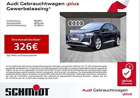 Audi Q4 e-tron gebraucht kaufen Audi Q4 e-tron 35 S line Kameras ACC Matrix LED Navi+ Wärmep. ...