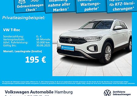VW T-Roc Volkswagen 1.0 TSI Life Navi Sitzhzg LED Park Assist
