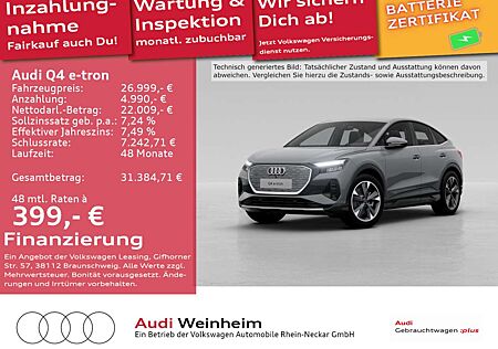 Audi Q4 e-tron Sportback 40 Navi Kamera Sportsitze uv