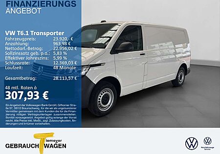 VW T6 Transporter Volkswagen T6.1 Transporter T6.1 Kasten 2.0 TDI LANG AHK KLIMA KAMERA
