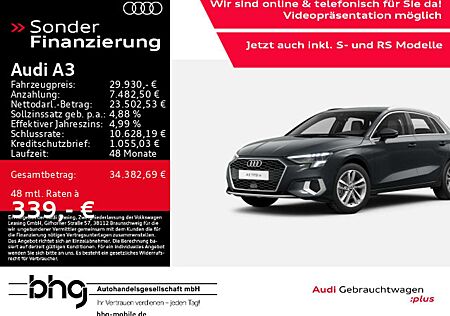 Audi A3 40 TFSIe Sportback S tronic advanced