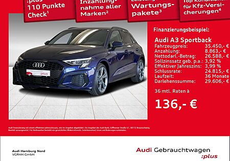 Audi A3 30 TDI S line S tronic AHK ACC Navi