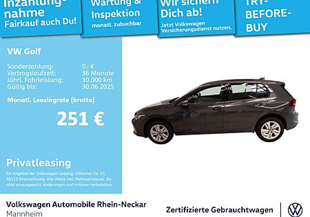 VW Golf Volkswagen VIII 1.5 eTSI DSG life GAR.2029 Navi Heapd-