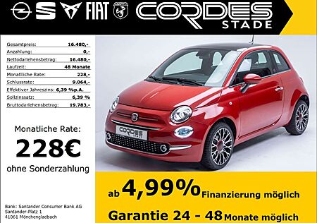 Fiat 500 Red 1.0 Mild Hybrid Navi Allwetterreifen PDC (173)
