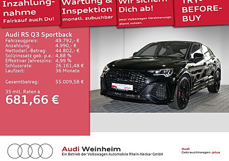 Audi RS Q3 RSQ3 Sportback 2.5 TFSI Black Plus Paket Matrix