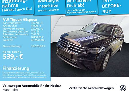 VW Tiguan Allspace Volkswagen 2.0 TDI Life DSG 7-Sitzer AHK Na