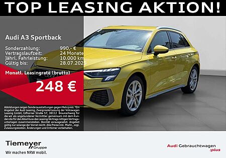 Audi A3 30 TDI S LINE LM18 AHK NAVI+ LED