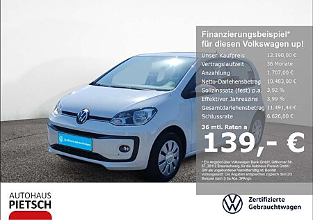 VW Up Volkswagen ! 1.0 move Sitzheizung Bluetooth