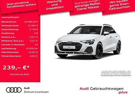 Audi A3 Sportback S line VIRT ACC KAM SHZ CARPLAY PDC