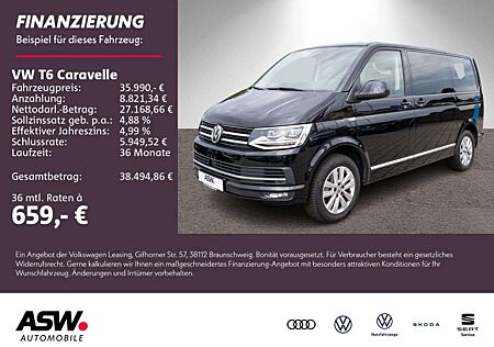 VW T6 Caravelle Volkswagen Highline 2.0TSI DSG LEDER Stdhz AHK