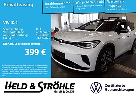 VW ID.4 Volkswagen GTX 4M IQ-LED WÄPU AHK PANO 360° 21" AR-HuD