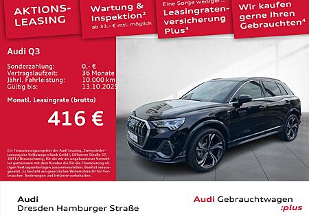 Audi Q3 45TFSI S line quat. Matrix Pano AHZV Standhz.