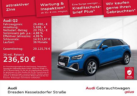 Audi Q2 35 TFSI S-Line Kamera LED Navi DAB