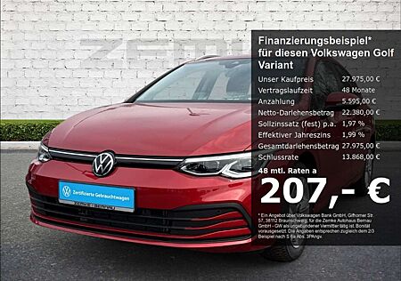 VW Golf Variant Volkswagen VIII 1.0 eTSI DSG Life PANO 3,99% Finanz.