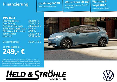 VW ID.3 Volkswagen GOAL 19 ACC LED NAVI PDC SHZ RFK