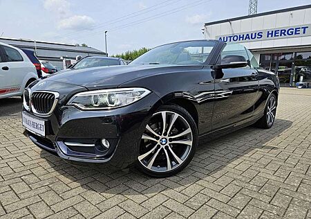 BMW 218 i Cabrio Aut. Sport Line 1.Hand/-Scheckheft/Bi-