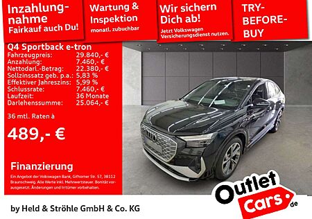 Audi Q4 e-tron Q4 Sportback 35 e-tron S LINE EXTERIEUR R-KAM