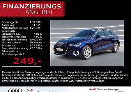 Audi A3 Sportback 40 TFSI e NAVI virtual+ PDC Advanced