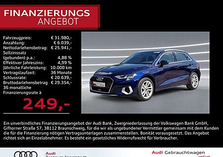 Audi A3 Sportback 40 TFSI e NAVI virtual+ PDC Advanced